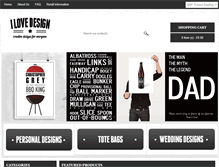 Tablet Screenshot of ilovedesign.net